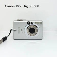 Canon IXY Digital 500 Silver Compact Camera with Battery and Strap