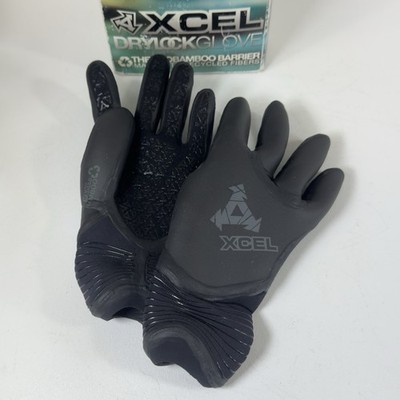 XCEL Wetsuit Gloves Drylock 5.0mm Size XS Black NEW in Original Box