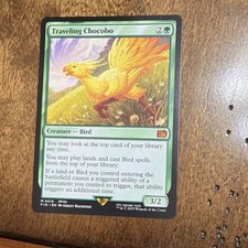 Magic: The Gathering Traveling Chocobo Green Mythic Creature Bird Final Fantasy