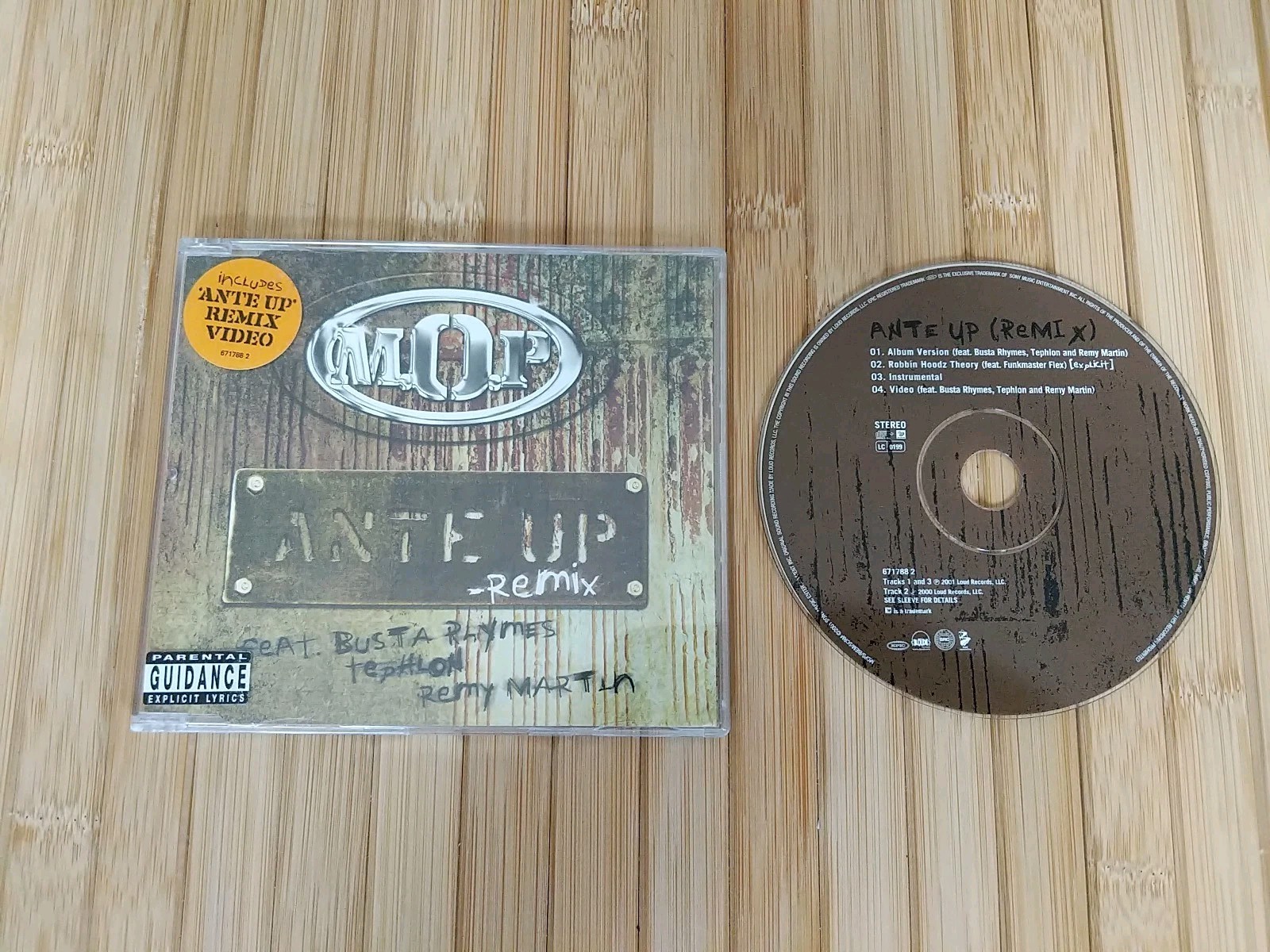 M.O.P. - Ante Up ( Remix ) CD Single 2001 In Very Good Condition