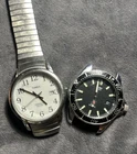 Vintage Timex Watch Lot Indiglo WR30M 1980 Date Sport Diver Quartz Red Dot Black
