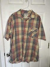 Phat Farm Shirt Mens XXL Plaid Button Down Y2K