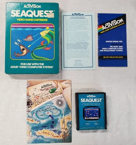 Seaquest Atari 2600 Complete In Box CIB Tested (C030)