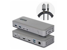 StarTech Dual-Monitor USB-C Docking Station HDMI 4K 60Hz 100W Laptop Charging 1G