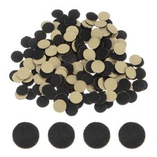 200pcs Round Adhesive Felt 10mm 3/8" Craft Stickers Non-Woven Fabric Black