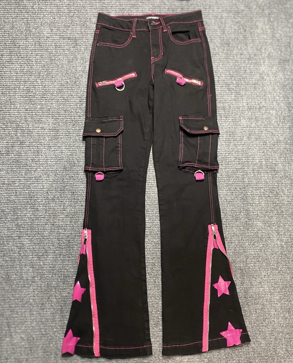 Hot Topic Tripp Style Pants Womens 1 Rave Cyber Goth Grunge Black