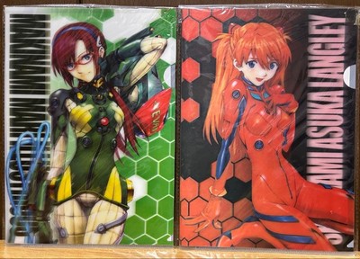 Neon Genesis Evangelion Asuka Mari 3D Clear File Original Retro Japan Anime