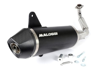 Auspuff -MALOSSI RX homologiert, Black Edition- Vespa Sei Giorni, GTS, GTS Super