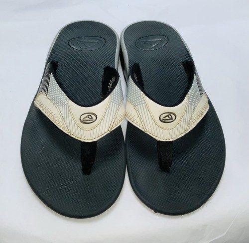 VINTAGE REEF FANNING FLIP FLOPS Größe 5 Zehenstegsandalen Surf Strand FLASCHENÖFFNER