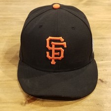 San Francisco Giants Hat New Era Size 7 1/4 Black 2014 World Series Side Patch