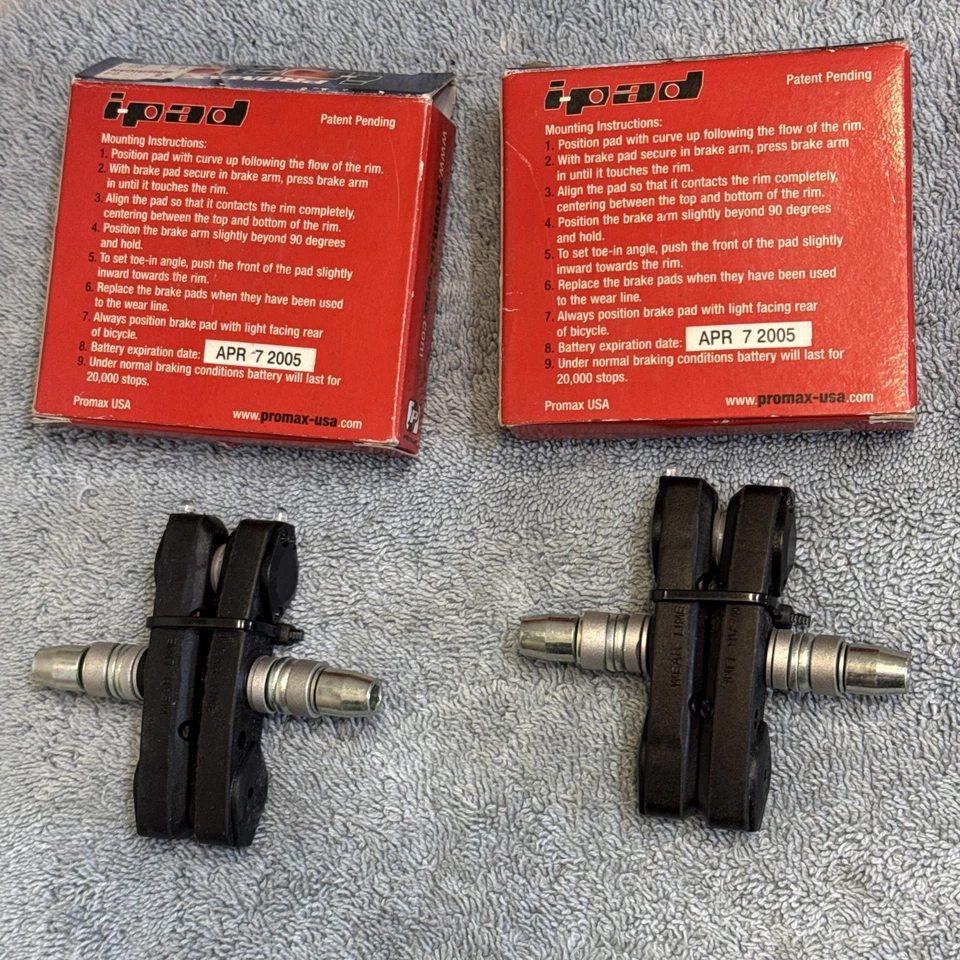 Promax i-pad Pastillas Freno Bicicleta con Luces LED Integradas-Roscadas 2 Pares [cac] Foto 3 de 3