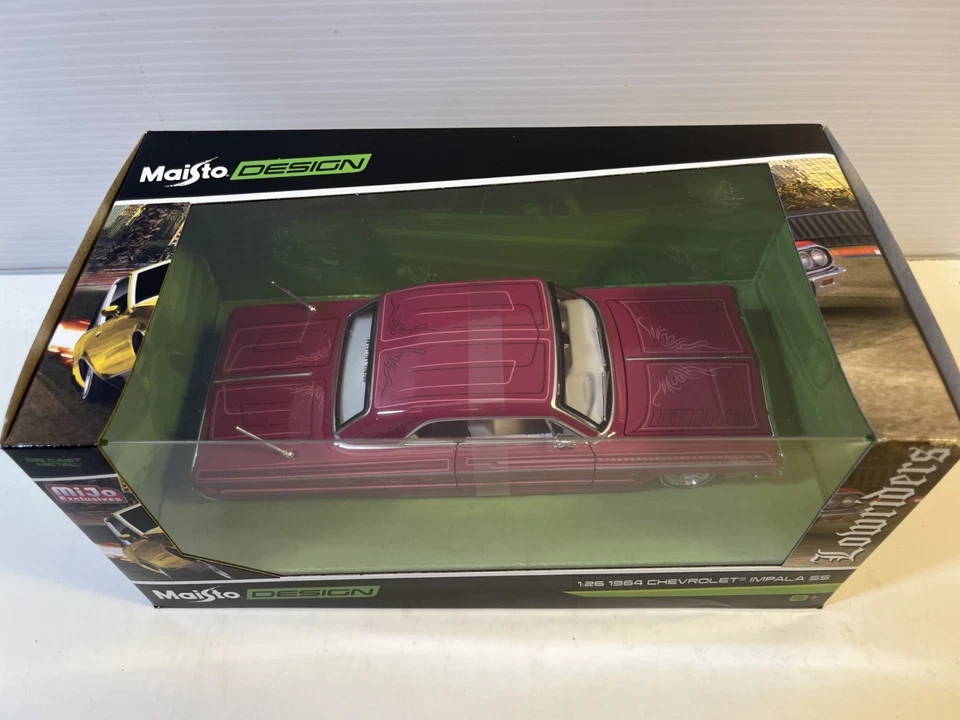 Chevy Impala 1964 modelo de coche diecast: escala 1/26, nuevo en caja de Maisto Foto 2 de 4