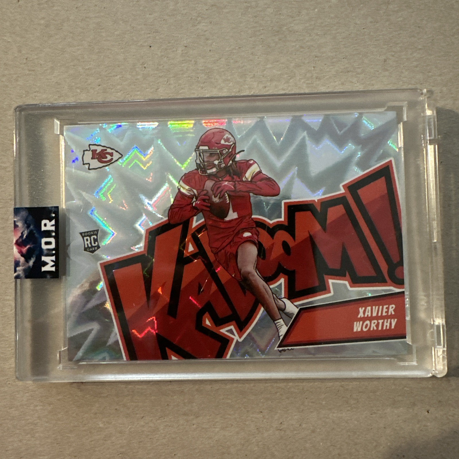 2024 Panini Absolute - Kaboom! Horizontal Xavier Worthy #12 (RC)