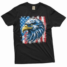 Men's patriotic USA T-shirt US flag tee shirt 4th of July American gift shirt