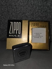 Vintage Zippo Rule Rare Tape Measure "Farmer's Mutual Telephone Company"