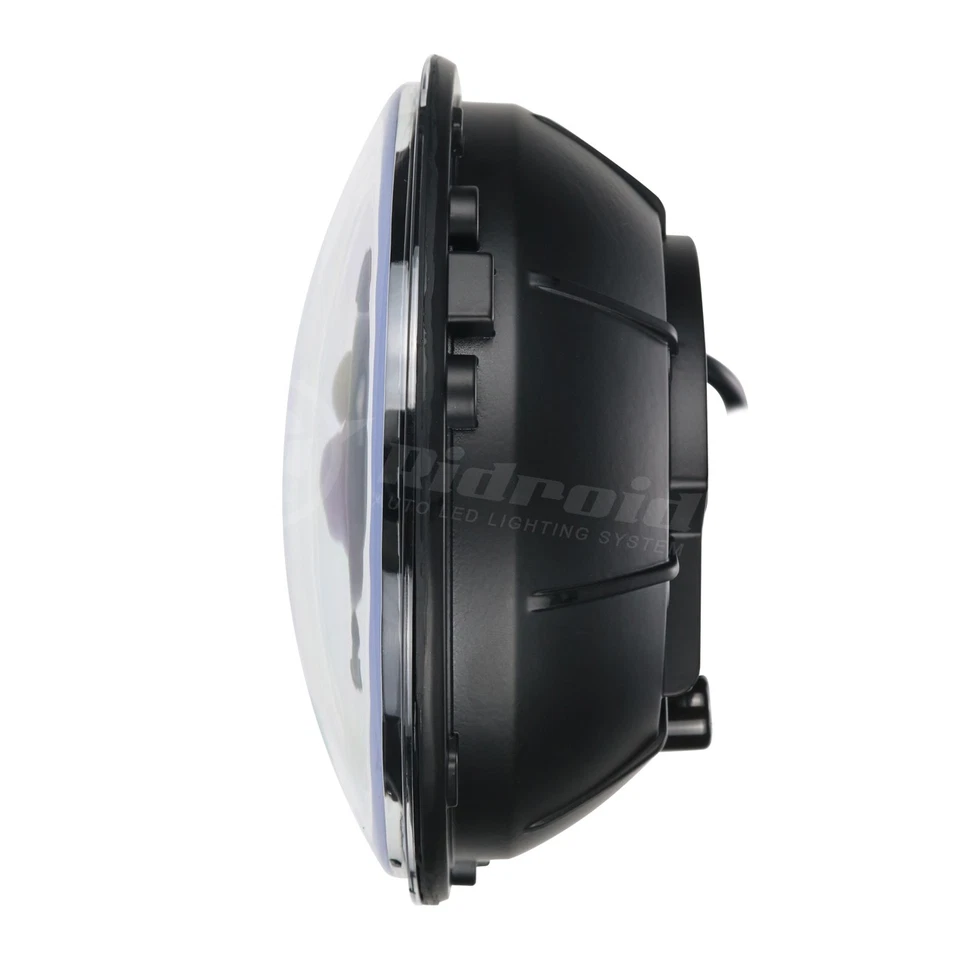 2x Faros LED redondos de 7 pulgadas Halo DRL haz alto bajo para VW Beetle 1967-1979 Foto 4 de 4