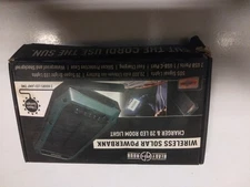 Ready Hour Wireless Solar Power Bank Charger & 20 LED Room Light SOS Signal