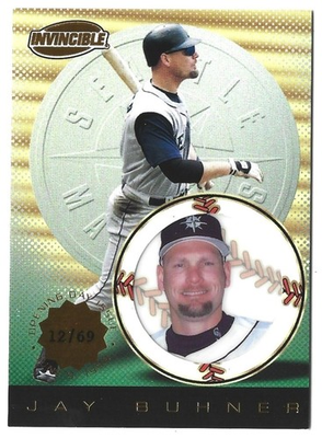 #ad #ad 1999 Pacific Invincible Opening Day Issue #131 Jay Buhner MLB NRMT 12 69 $25.00