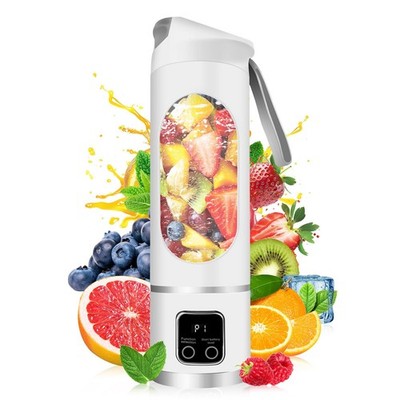 Licuadora Portatil USB De 500 ML Para Jugos Y Batidos Color Blanco Lujo