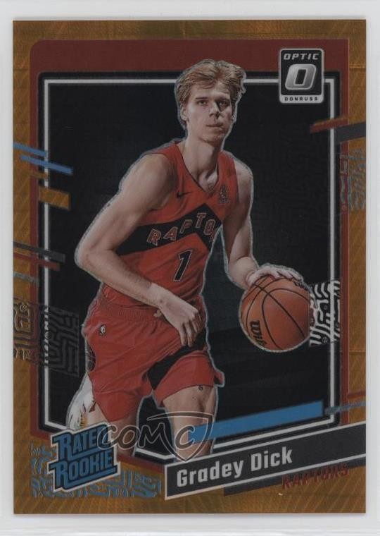 2023 Panini Donruss Optic Rated Rookie Orange Hyper Prizm 85/99 Gradey Dick 1e41