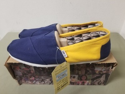 New Toms Mens Classics NCAA UC Berkeley Slip On Shoes.