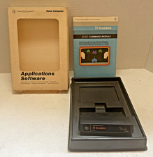 TI INVADERS - TEXAS INSTRUMENTS TI-99/4A 1981 TESTED AND IN ORIGINAL BOX