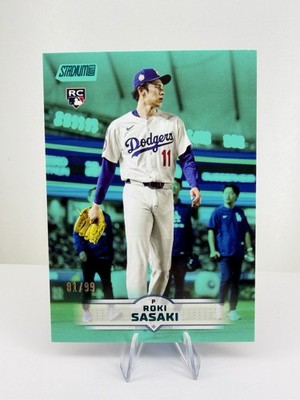2025 Topps Stadium Club - ROKI SASAKI - SP Turquoise Parallel Variation /99