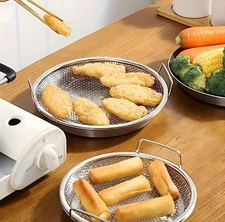 1pc Stainless Steel Mesh Filter Tray Basket for Frying Grilling Straining - NEW