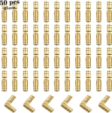 50 Pcs Invisible Brass Barrel Hinges for Jewelry and Woodworking Projects