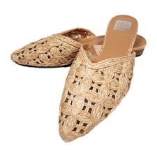Dolce Vita Raffia Flats/Tan/Women's Size 8.5