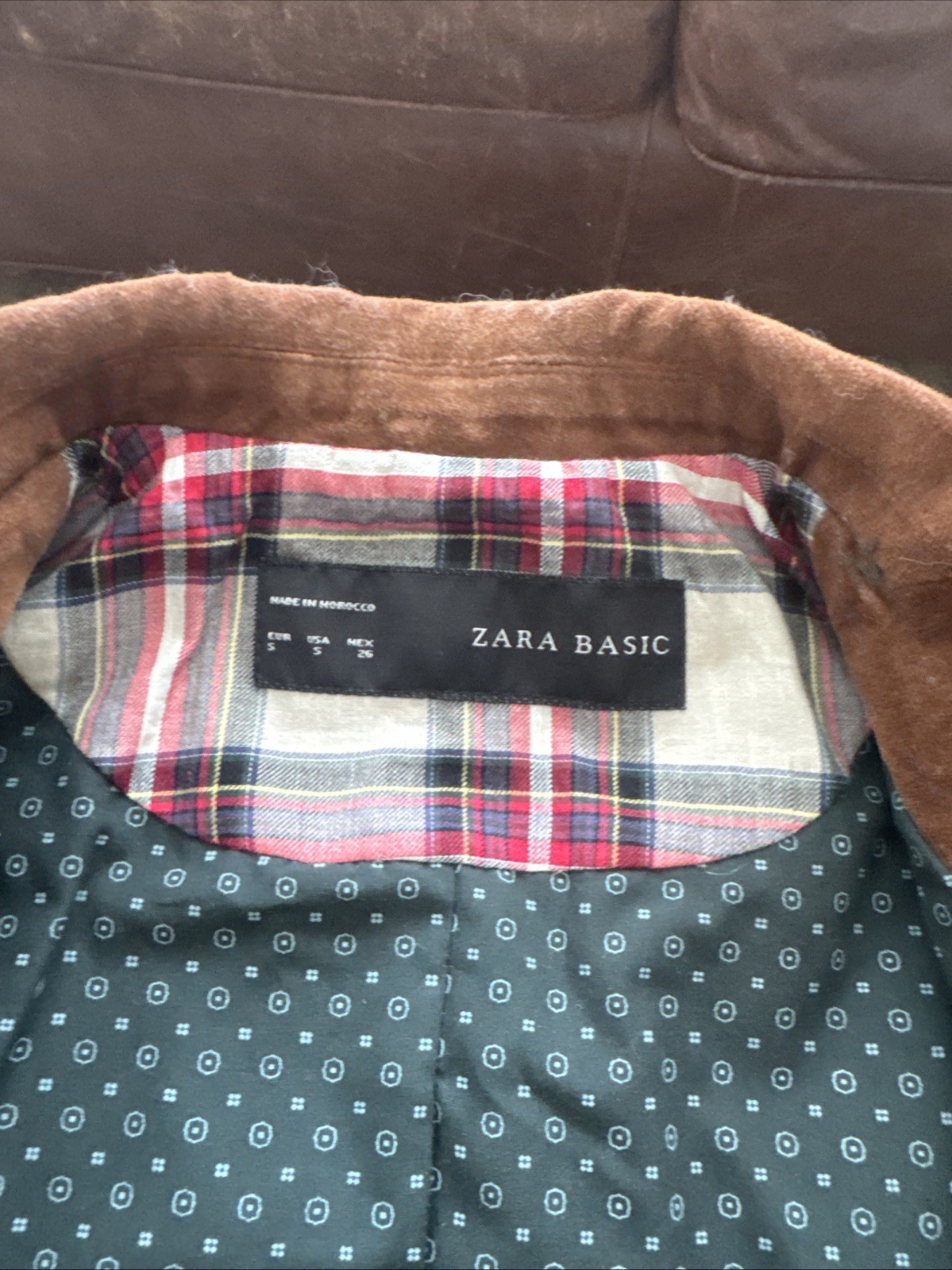 Zara Basic Collection Size Small Brown Blazer - image 6