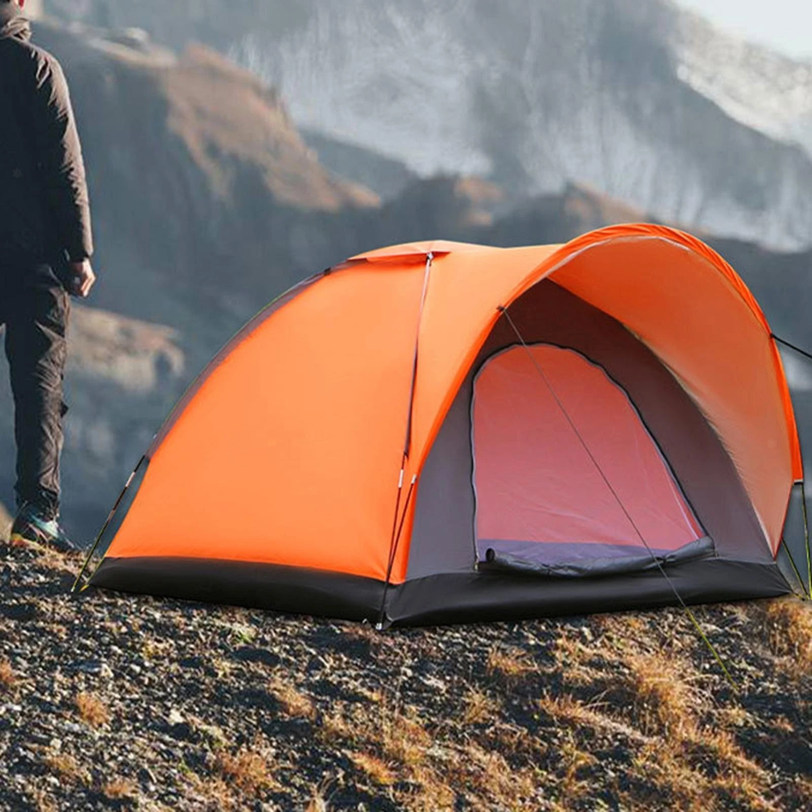 Outdoor Camping Tent Versatile Windproof Water Resistant Easy Setup Lightweight