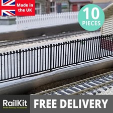 00 Gauge RailKit Wrought Iron Fencing x10 Model Railway railings fence oo gauge