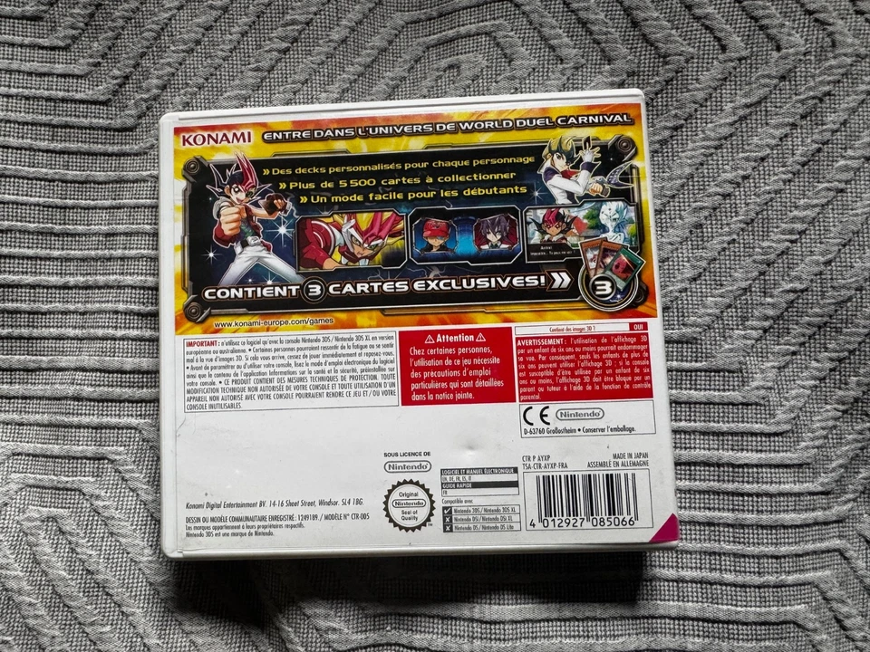 3DS YU-GI-OH! ZEXAL World Duel Carnival Juego 2DS 3DS Nintendo PAL EXCLUSIVO REINO UNIDO Foto 2 de 3