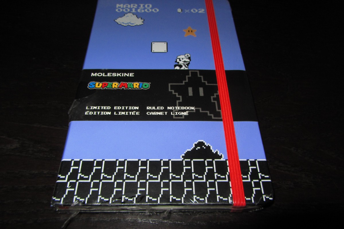 NEW MOLESKINE LIMITED EDITION SUPER MARIO NOTEBOOK LARGE NEW