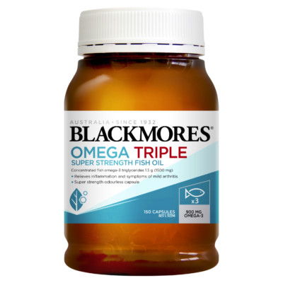 Blackmores Omega Triple Super Strength Fish Oil 150 Capsules Omega-3 900mg  | eBay