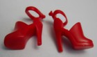 Barbie Doll ANKLE STRAP RED SHOES Closed Toe High Heel Pumps Footwear — photo 6