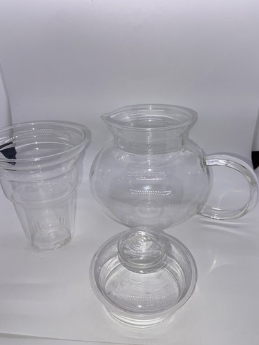Primula Clear Glass 40 oz Teapot w/ Infuser & Lid- Excellent Condition - Picture 3 of 8