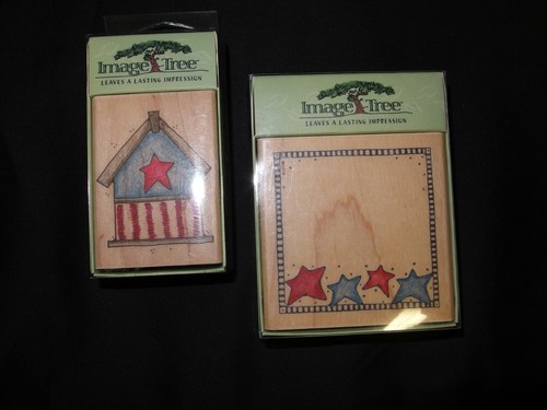 NEW Image Tree - Star House & Star Box Wood Rubber Stamps Scrapbook Crafts NICE - Bild 5 von 7