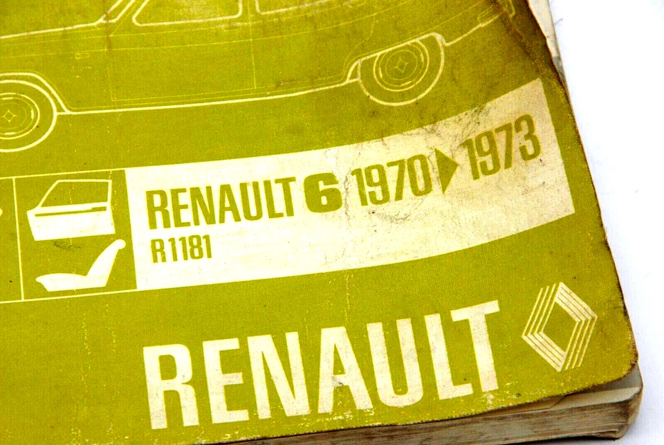 Taller Mantenimiento Propietario Manual Para Renault 6 1970-1973 R1181 P.R.932 - Imagen 2 de 4