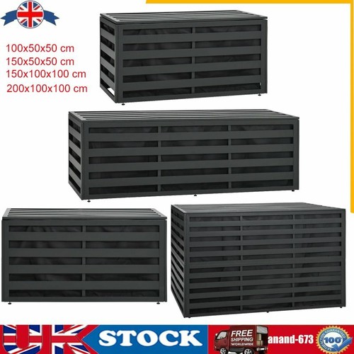 Extra Large Outdoor Garden Storage Box Aluminium Utility Chest Patio