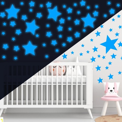 342 PCS Ceiling Stars Glow in The Dark 3D Room Wall Glow in The Dark Stars De... - Picture 4 of 7