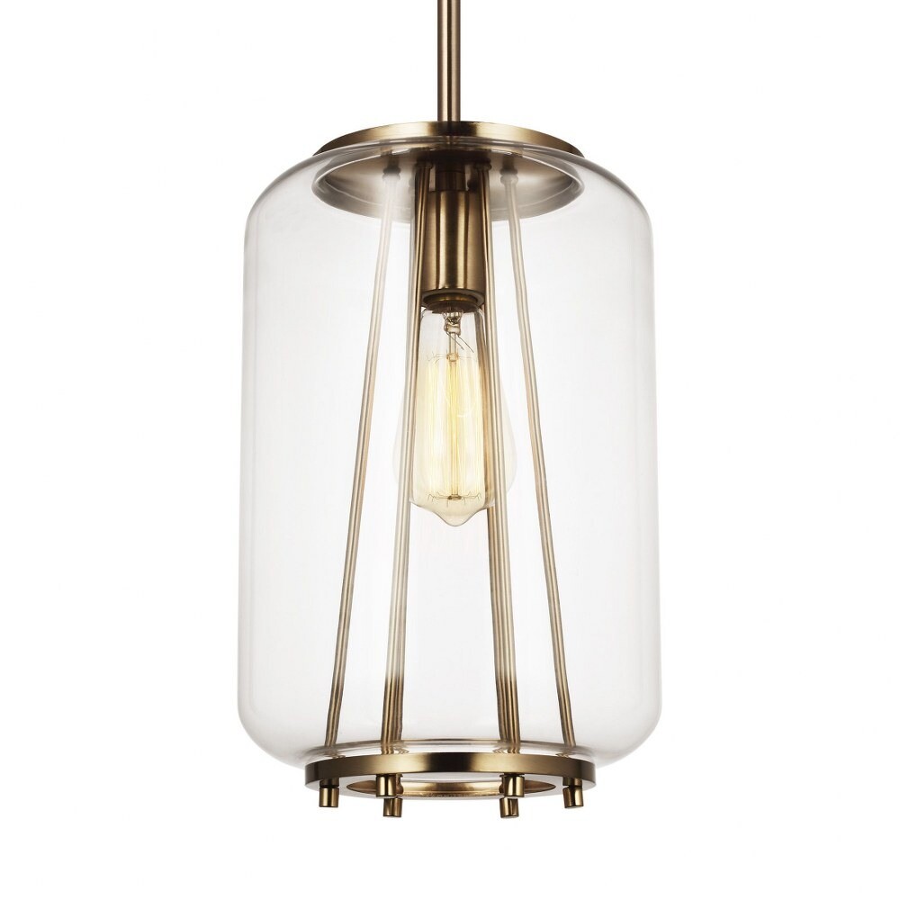 1 Light PendantSatin Brass Finish Pendants 73BEL4430027 Bailey