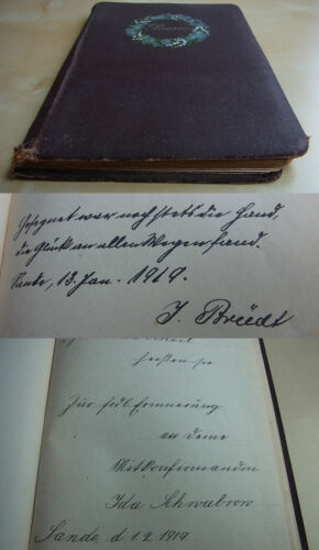 Album de poésie Sande (= Hambourg-Lohbrugge) 1922, poète d'entrée Johann Brüdt - Photo 1 sur 19