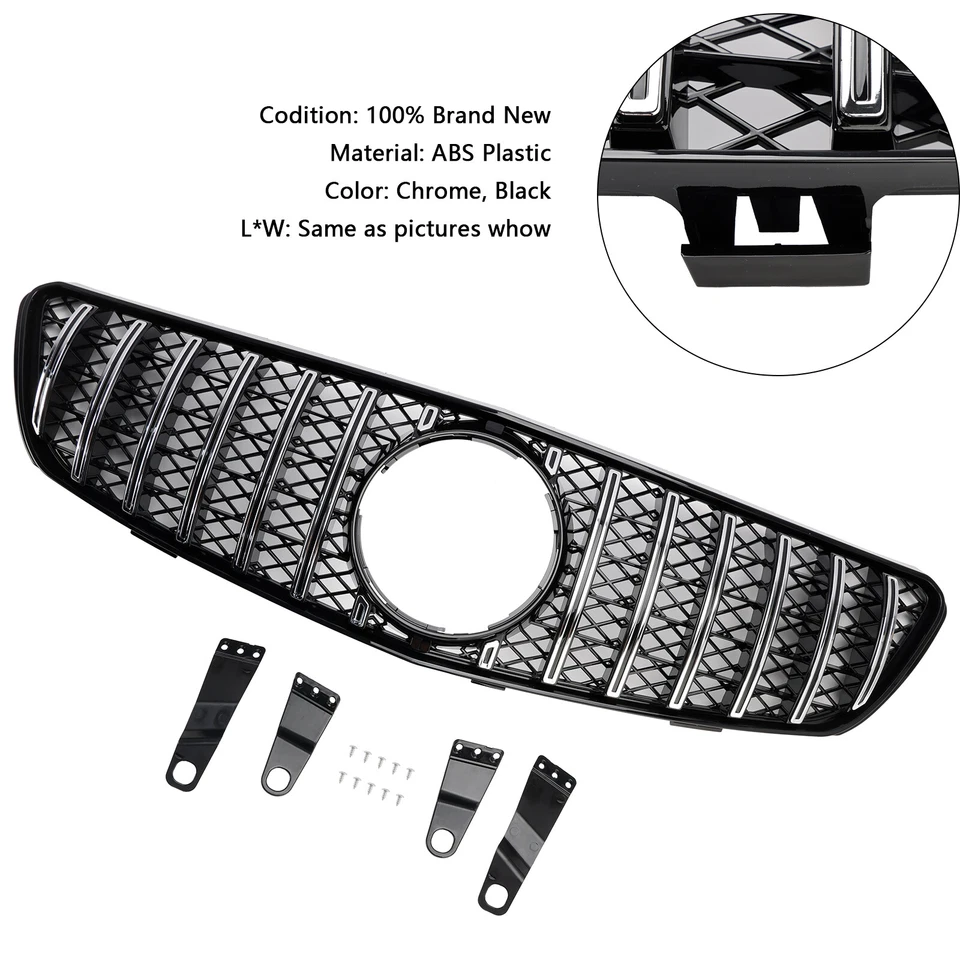 Front Bumper Grille Grill For Mercedes-Benz R-Class W251 R350 R500 2005-2009 Foto 3 de 4