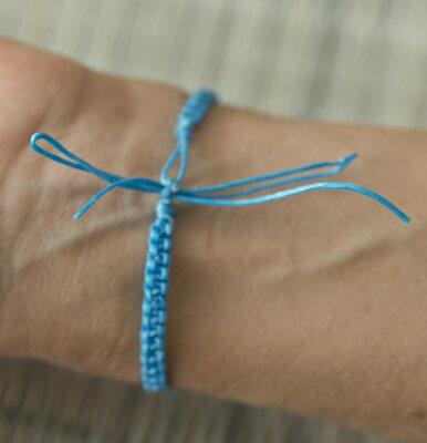 Brazilian Friendship Bracelet Blue Pearl And Wood Handmade Brazilian Friendship Bracelet Blue Pearl And Wood Handmade