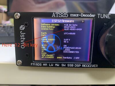 受信機 ATS-120 Pro Harduino V4.2 AIR beta ATS120PRO ATS120 CW decoder SI4732 FM SSB SDR AM LSB USB