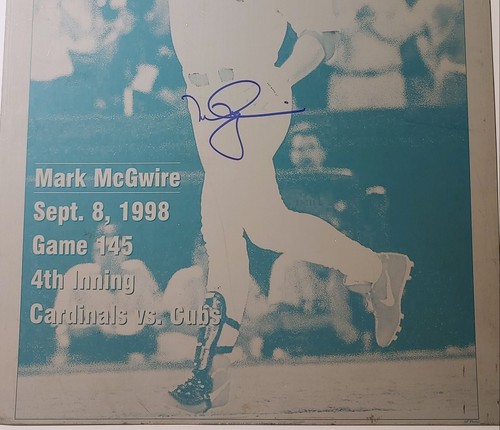 Mark McGwire Signed Newspaper Printing Plate 62 HRs Newsday 9/9/98 - Picture 2 of 6