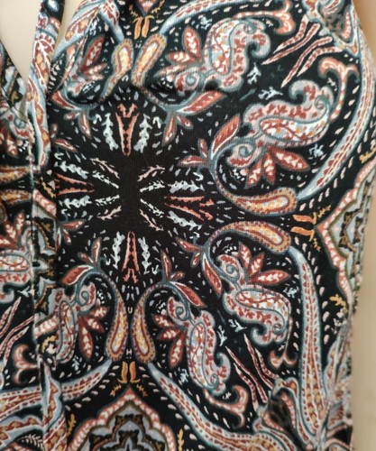 NWT Black Paisley Print Maxi Dress Size 8 Lascana - Picture 7 of 7