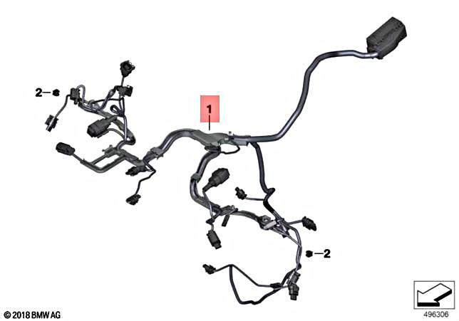 Genuine BMW K46 0D21 0D30 0D40 0D90 Engine Wiring Harness 